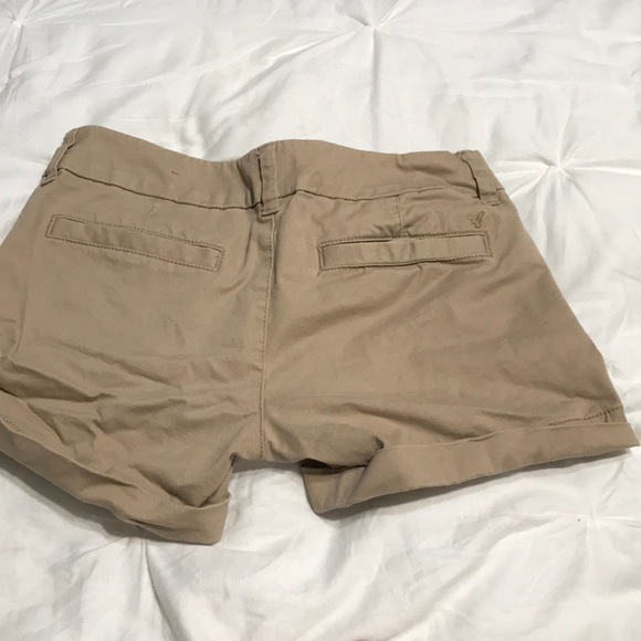 Khaki stretch shorts - Picture 2 of 2
